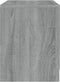 vidaXL - Nachtkastjes - 2st - 45x34,5x44,5cm - bewerkt - hout - grijs - sonoma - eiken