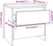 vidaXL - Nachtkastjes - 2st - 45x34,5x44,5cm - bewerkt - hout - grijs - sonoma - eiken