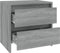 vidaXL - Nachtkastjes - 2st - 45x34,5x44,5cm - bewerkt - hout - grijs - sonoma - eiken