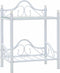 vidaXL - Nachtkastjes - 45x30,5x60 - cm - staal - en - gehard - glas - wit