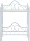 vidaXL - Nachtkastjes - 45x30,5x60 - cm - staal - en - gehard - glas - wit