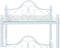 vidaXL - Nachtkastjes - 45x30,5x60 - cm - staal - en - gehard - glas - wit