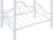 vidaXL - Nachtkastjes - 45x30,5x60 - cm - staal - en - gehard - glas - wit