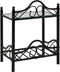vidaXL - Nachtkastjes - 45x30,5x60 - cm - staal - en - gehard - glass - 2 - st