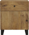 vidaXL - Nachtkastjes - 50x33x60 - cm - massief - mangohout - en - bewerkt - hout