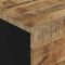 vidaXL - Nachtkastjes - 50x33x60 - cm - massief - mangohout - en - bewerkt - hout