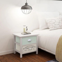 vidaXL - Nachtkastjes - Franse - stijl - 2 - st - hout
