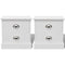 vidaXL - Nachtkastjes - Franse - stijl - 2 - stuks - wit