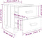 vidaXL - Nachtkastjes - HAMAR - 2 - st - 40x35x44,5 - cm - grenenhout - honingbruin