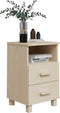 vidaXL - Nachtkastjes - HAMAR - 2 - st - 40x35x62 - cm - grenenhout - honingbruin
