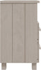 vidaXL - Nachtkastjes - HAMAR - 2 - st - 40x35x62 - cm - massief - grenenhout - wit