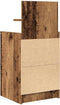 vidaXL - Nachtkastjes - met - 2 - lades - 2 - st - 38x34x80 - cm - oud - hout