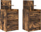 vidaXL - Nachtkastjes - met - 2 - lades - 2 - st - 38x34x80 - cm - gerookt - eikenkleurig
