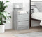 vidaXL - Nachtkastjes - met - 2 - lades - 2 - st - 38x34x80 - cm - grijs - sonoma