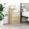 vidaXL - Nachtkastjes - met - 2 - lades - 2 - st - 38x34x80 - cm - Sonoma - eikenkleurig