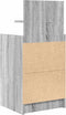 vidaXL - Nachtkastjes - met - 2 - lades - 2 - st - 38x34x80 - cm - grijs - sonoma
