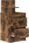 vidaXL - Nachtkastjes - met - 2 - lades - 2 - st - 38x34x80 - cm - gerookt - eikenkleurig