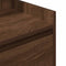 vidaXL - Nachtkastjes - met - 2 - lades - 2 - st - 38x34x80 - cm - bruin - eikenkleurig