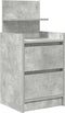 vidaXL - Nachtkastjes - met - 2 - lades - 2 - st - 38x34x80 - cm - betongrijs