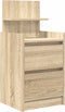 vidaXL - Nachtkastjes - met - 2 - lades - 2 - st - 38x34x80 - cm - Sonoma - eikenkleurig
