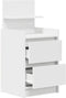 vidaXL - Nachtkastjes - met - 2 - lades - 2 - st - 38x34x80 - cm - wit