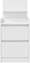 vidaXL - Nachtkastjes - met - 2 - lades - 2 - st - 38x34x80 - cm - wit