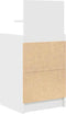 vidaXL - Nachtkastjes - met - 2 - lades - 2 - st - 38x34x80 - cm - wit