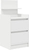 vidaXL - Nachtkastjes - met - 2 - lades - 2 - st - 38x34x80 - cm - wit
