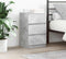 vidaXL - Nachtkastjes - met - 3 - lades - 2 - st - 39x35x65 - cm - betongrijs