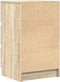 vidaXL - Nachtkastjes - met - 3 - lades - 2 - st - 39x35x65 - cm - Sonoma - eikenkleurig