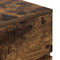 vidaXL - Nachtkastjes - met - 3 - lades - 2 - st - 39x35x65 - cm - gerookt - eikenkleurig