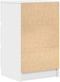 vidaXL - Nachtkastjes - met - 3 - lades - 2 - st - 39x35x65 - cm - wit