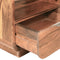 vidaXL - Nachtkastjes - met - lade - 2 - st - 40x30x50 - cm - massief - sheeshamhout