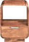 vidaXL - Nachtkastjes - met - lade - 2 - st - 40x30x50 - cm - massief - sheeshamhout