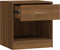 vidaXL - Nachtkastjes - met - lade - 2 - st - bruin - eikenkleur