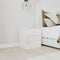 vidaXL - Nachtkastjes - met - lade - 2 - st - hoogglans - wit