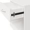 vidaXL - Nachtkastjes - met - lade - 2 - st - hoogglans - wit