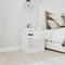 vidaXL - Nachtkastjes - met - lade - 2 - st - hoogglans - wit