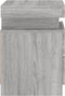vidaXL - Nachtkastjes - met - LED - 2 - st - 35x39x55 - cm - grijs - sonoma - eikenkleurig