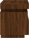 vidaXL - Nachtkastjes - met - LED - 2 - st - 40x39x48,5 - cm - bruin - eikenkleur