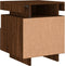 vidaXL - Nachtkastjes - met - LED - 2 - st - 40x39x48,5 - cm - bruin - eikenkleur