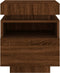 vidaXL - Nachtkastjes - met - LED - 2 - st - 40x39x48,5 - cm - bruin - eikenkleur