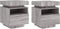 vidaXL - Nachtkastjes - met - LED - 2 - st - 40x39x48,5 - cm - grijs - sonoma