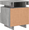 vidaXL - Nachtkastjes - met - LED - 2 - st - 40x39x48,5 - cm - grijs - sonoma