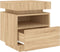 vidaXL - Nachtkastjes - met - LED - 2 - st - 40x39x48,5 - cm - sonoma - eikenkleurig
