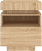 vidaXL - Nachtkastjes - met - LED - 2 - st - 40x39x48,5 - cm - sonoma - eikenkleurig