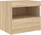 vidaXL - Nachtkastjes - met - LED - 2 - st - 50x40x45 - cm - sonoma - eikenkleurig