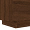 vidaXL - Nachtkastjes - met - LED - 2 - st - bewerkt - hout - bruin - eikenkleur