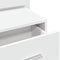 vidaXL - Nachtkastjes - met - LED's - 2 - st - wandgemonteerd - wit