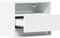 vidaXL - Nachtkastjes - met - LED's - 2 - st - wandgemonteerd - wit